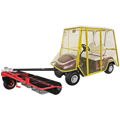 Carrinho elétrico para coleta de bolas